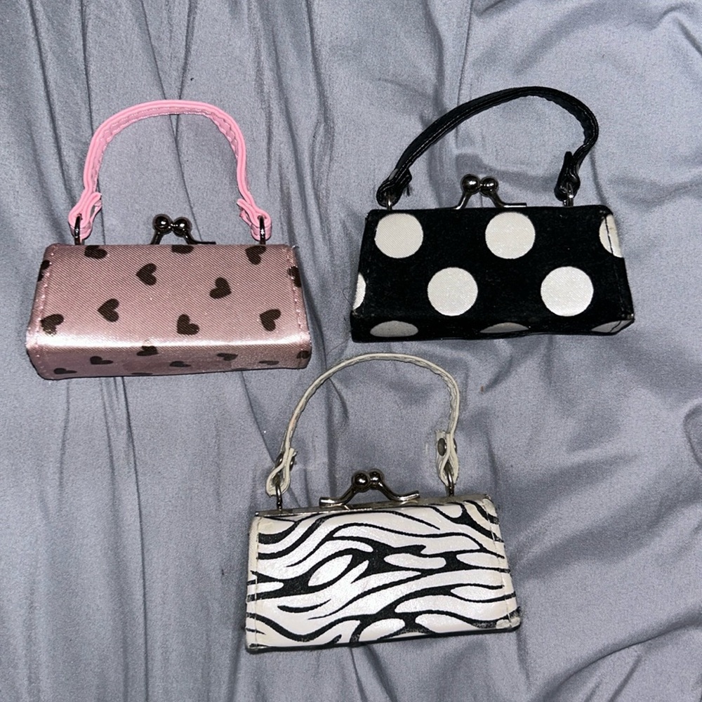 3 Mini Coin Purses!! All Different Patterns!! - image 1